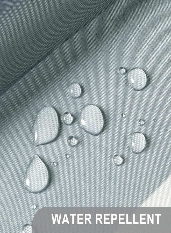 AmazerBath Shower Curtain Sets, Washable Cloth Geometric Green-Grey Stripped Fabric Shower Curtain with 12 Metal Hooks, Luxury Home Farmhouse Polyester Bathroom Decor Shower Curtains, 72x72 Inches - Image 5