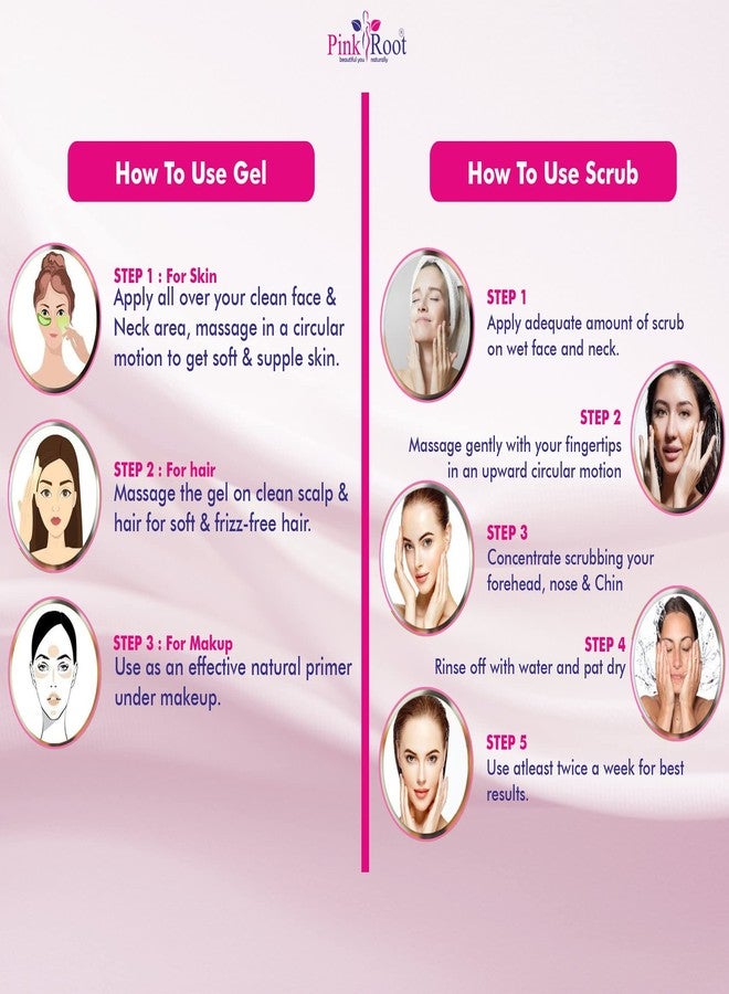 Pink Root Blackheads Scrub 500gm with Fruit Gel 500gm - Image 4