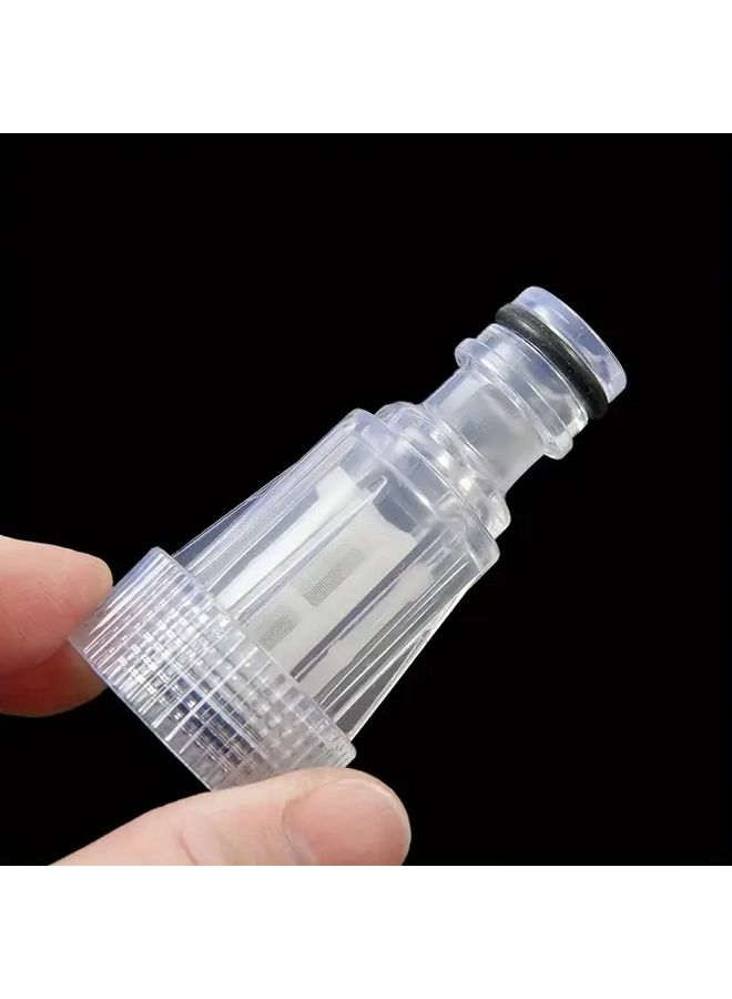 2pcs Transparent Pressure Washer Water Filters Durable Nozzle and Hose Attachments - Image 1