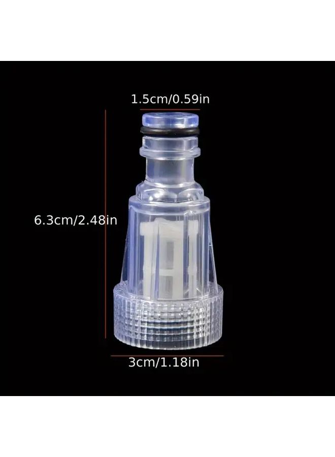 2pcs Transparent Pressure Washer Water Filters Durable Nozzle and Hose Attachments - Image 2