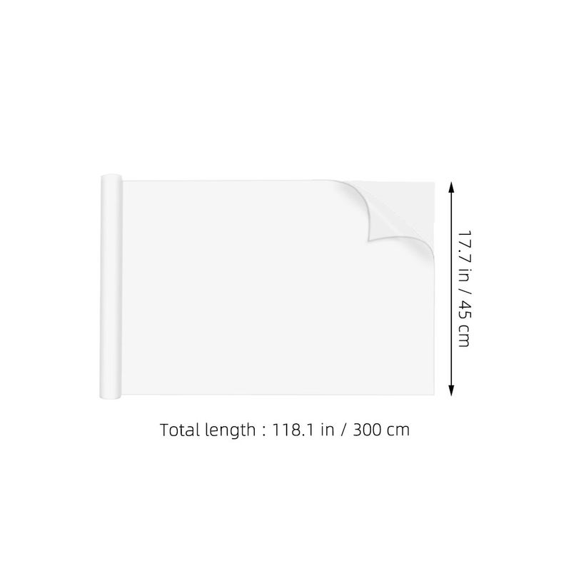 2 Rolls Electrostatic Adhesion Whiteboard Sticker For Walls Dry Erase Board Static Cling Whiteboard Sticker Roll Whiteboard Stickers - Image 4
