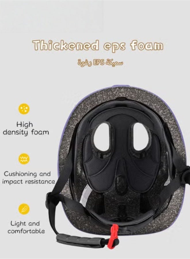 MIXDE Kids Helmet of Scooter, Skateboard and Bike,Adjustable Children Riding Protective Gear with Dragonfly Decoration,Children's Bicycle Protection Equipment 5-10 Age - Image 5