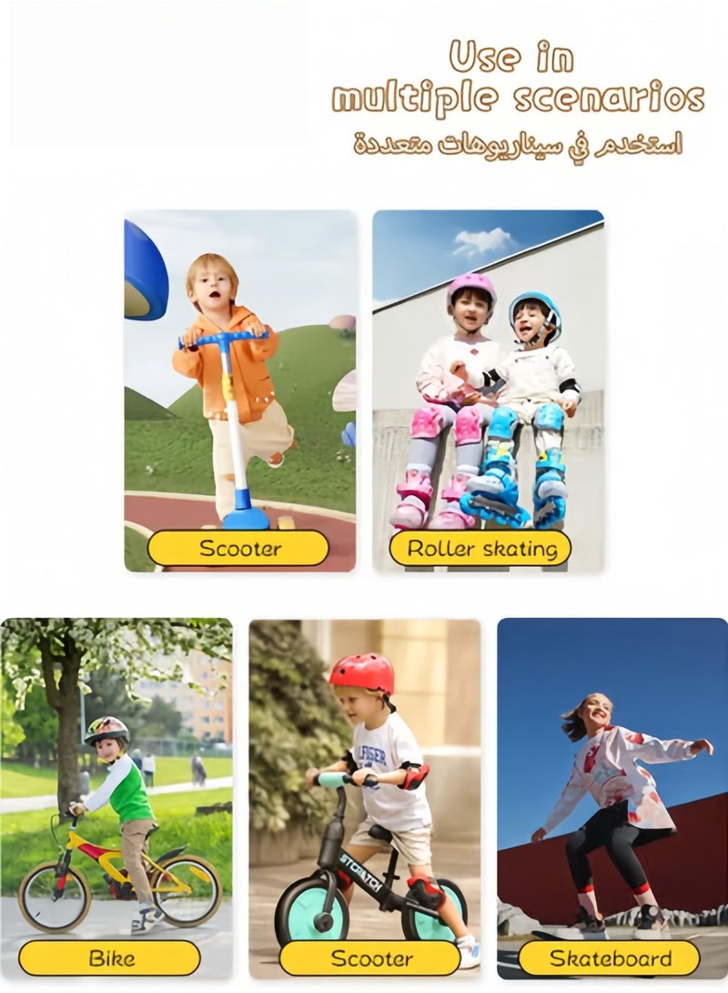 MIXDE Kids Helmet of Scooter, Skateboard and Bike,Adjustable Children Riding Protective Gear with Dragonfly Decoration,Children's Bicycle Protection Equipment 5-10 Age - Image 2