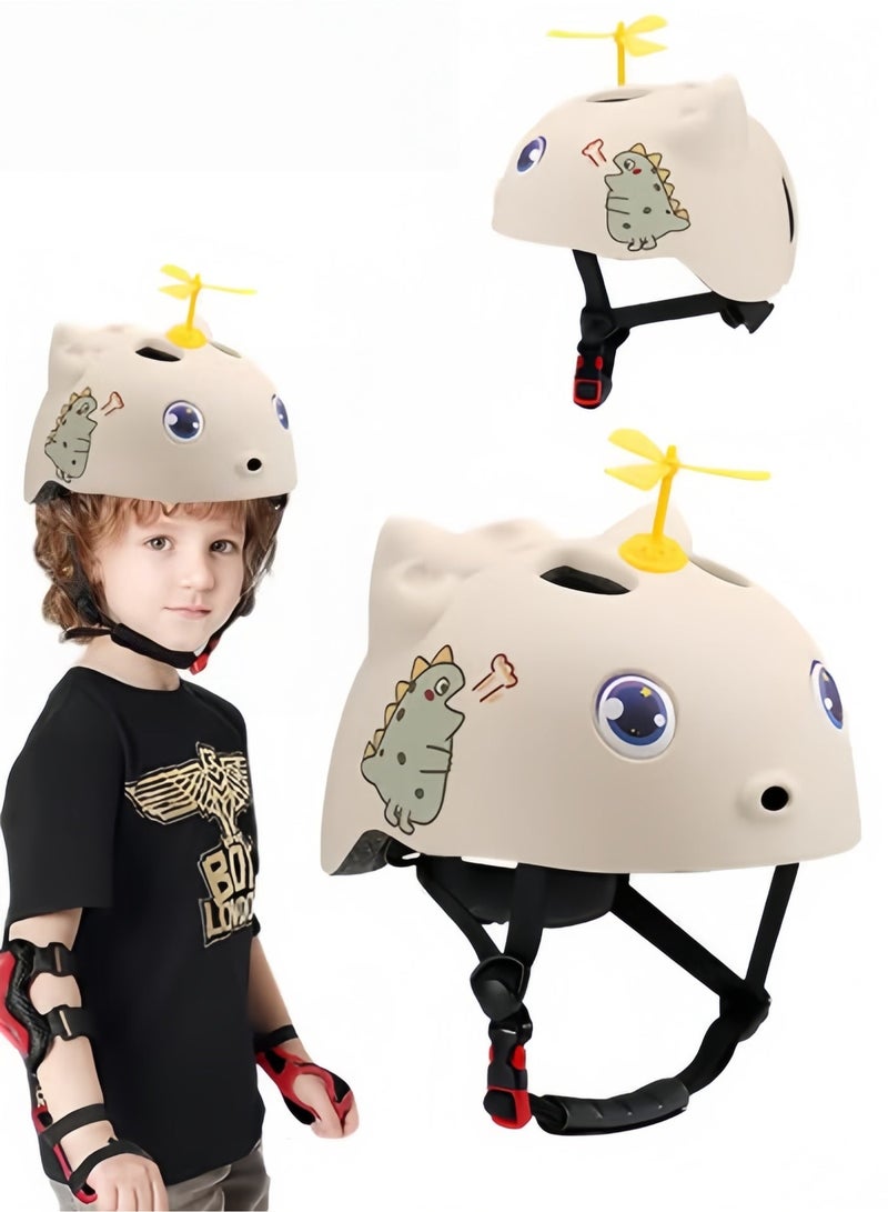 MIXDE Kids Helmet of Scooter, Skateboard and Bike,Adjustable Children Riding Protective Gear with Dragonfly Decoration,Children's Bicycle Protection Equipment 5-10 Age - Image 1