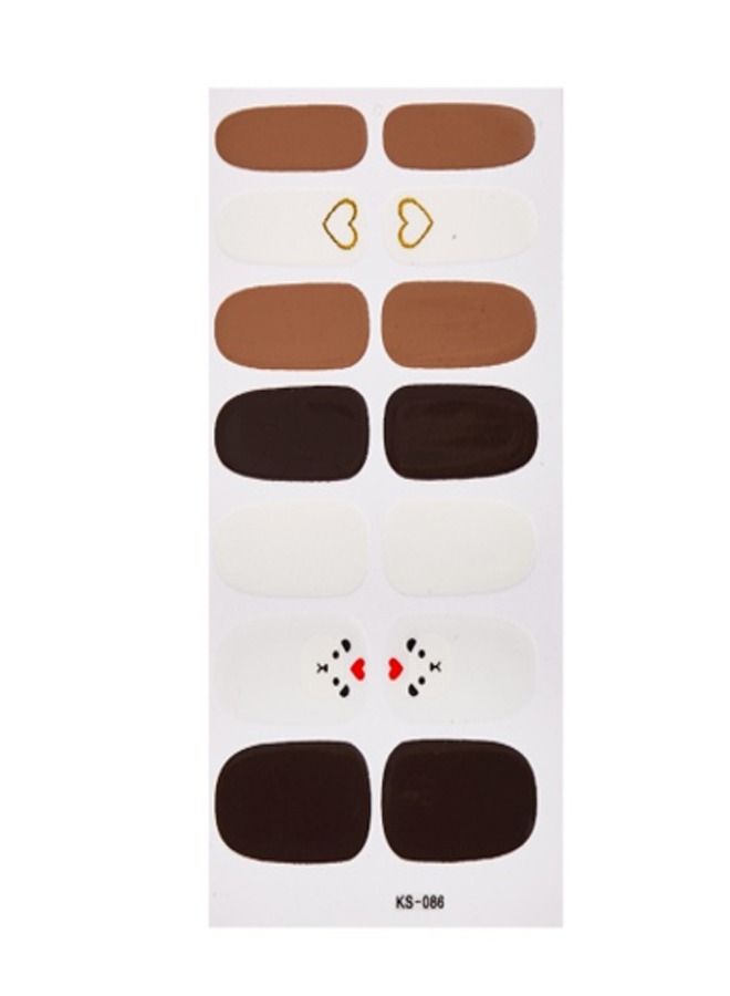 14-Pieces Fashion Nails Stickers