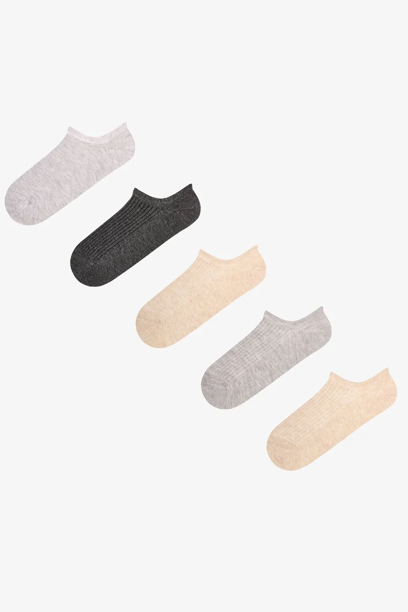 Penti PENTI Classic Ribbed Jacquard Pair Sneaker Socks