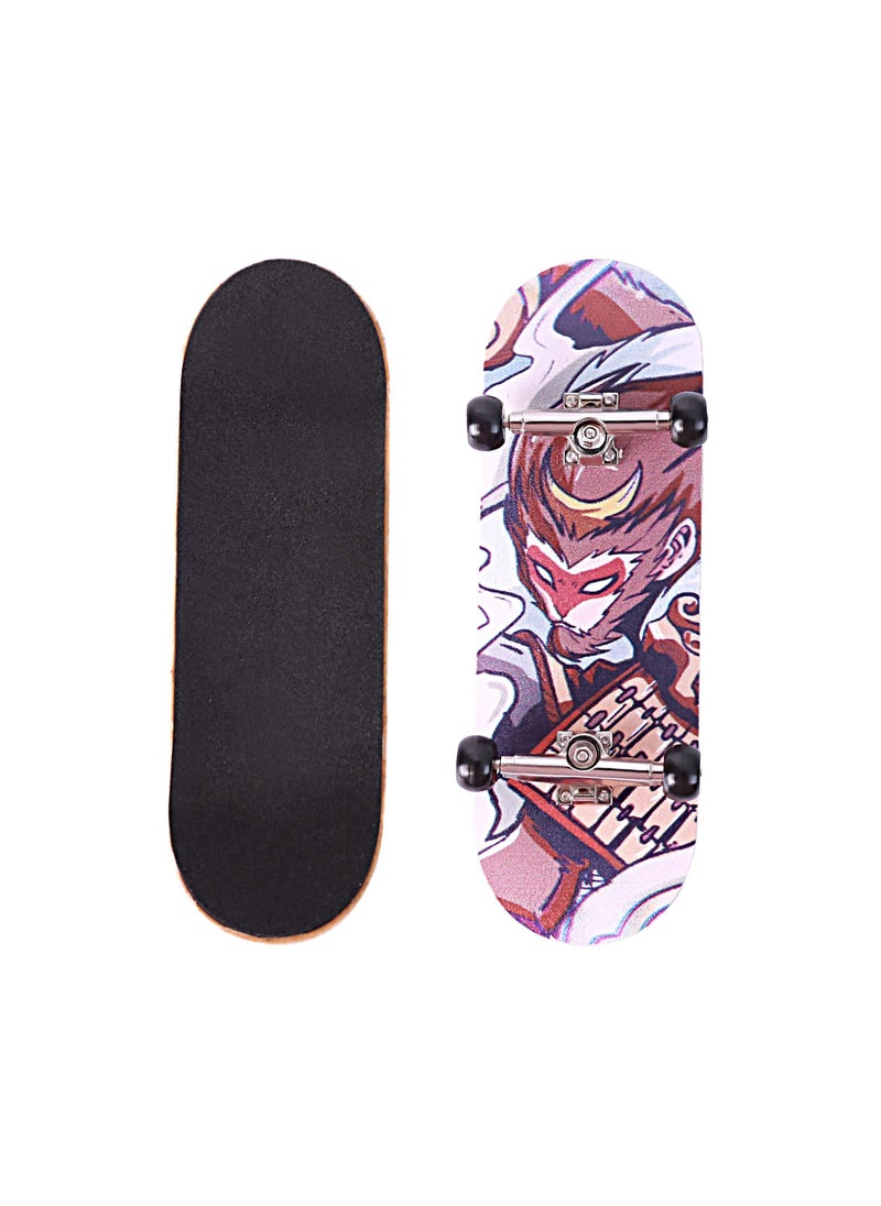 SYOSI - Finger Skateboard, Professional Complete Wooden Fingerboard, 32/34mm 5-Ply Maple Finger Skateboard with Upgraded Components, Solid Performance Complete Wooden Fingerboard  (M-King) - Image 1