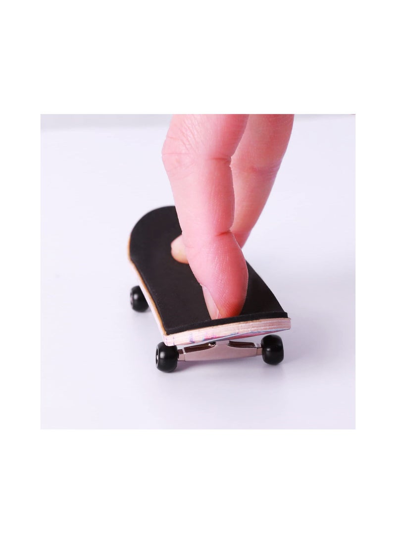 SYOSI - Finger Skateboard, Professional Complete Wooden Fingerboard, 32/34mm 5-Ply Maple Finger Skateboard with Upgraded Components, Solid Performance Complete Wooden Fingerboard  (M-King) - Image 1