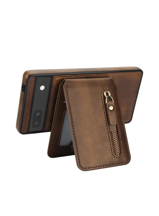 اس-توب جراب لهاتف Google Pixel 6 مزود بسحاب ومحفظة من الجلد مع غطاء خلفي من MagSafe - Image 3