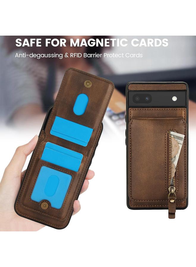 اس-توب جراب لهاتف Google Pixel 6 مزود بسحاب ومحفظة من الجلد مع غطاء خلفي من MagSafe - Image 5