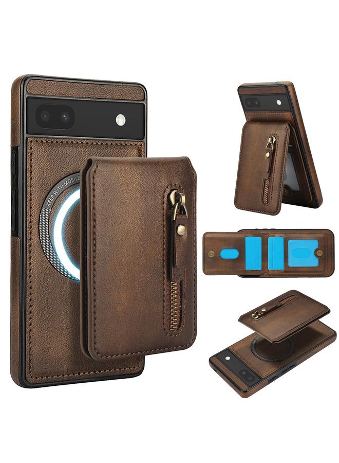 اس-توب جراب لهاتف Google Pixel 6 مزود بسحاب ومحفظة من الجلد مع غطاء خلفي من MagSafe - Image 1