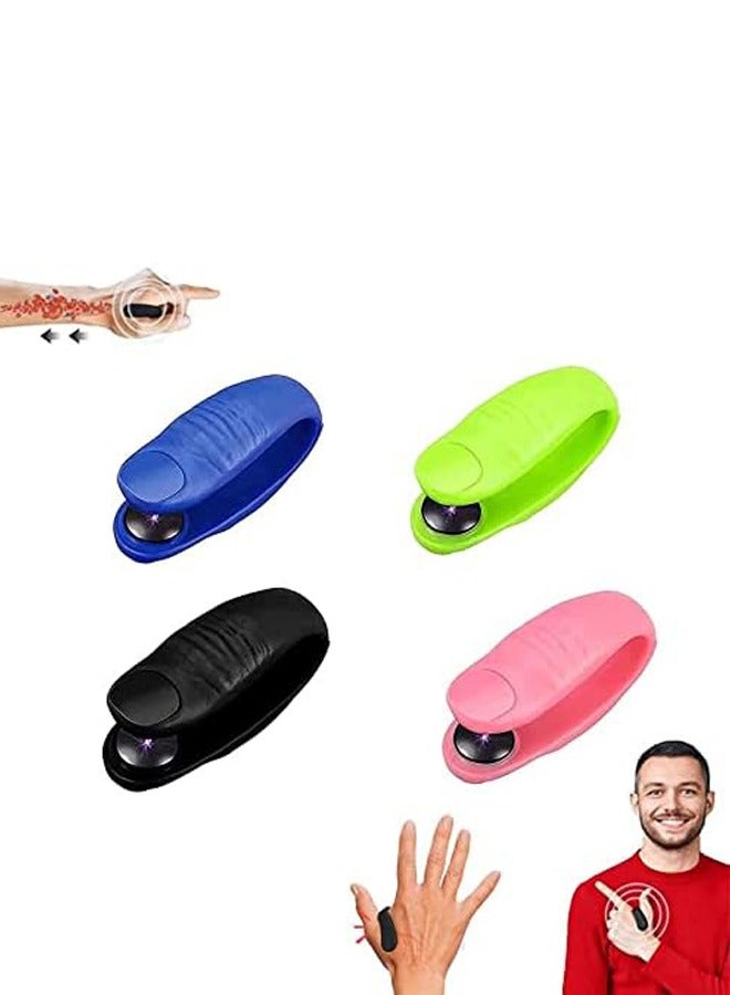 4 قطع من مشبك ضغط راحة اليد، مدلك يدوي لتخفيف الصداع النصفي، مدلك نقطة الضغط هيجو يمكن ارتداؤه للتمرين والاسترخاء وصداع التوتر - Image 1