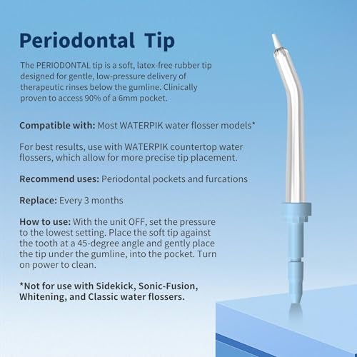 FreFeel Replacement Heads for Waterpik, Replacement Picks for Water Pik Water Flosser (10 Tips) - Image 3