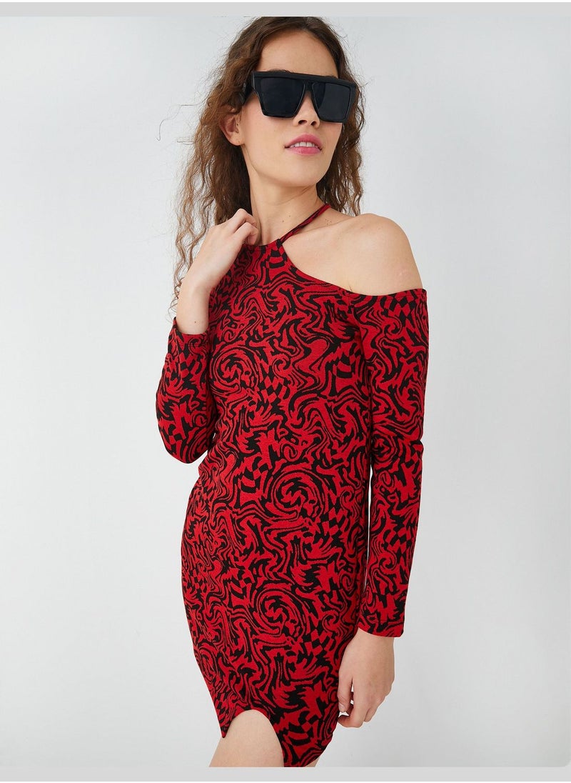 KOTON Cut Out Detail Dress Halter Neck  - Image 1