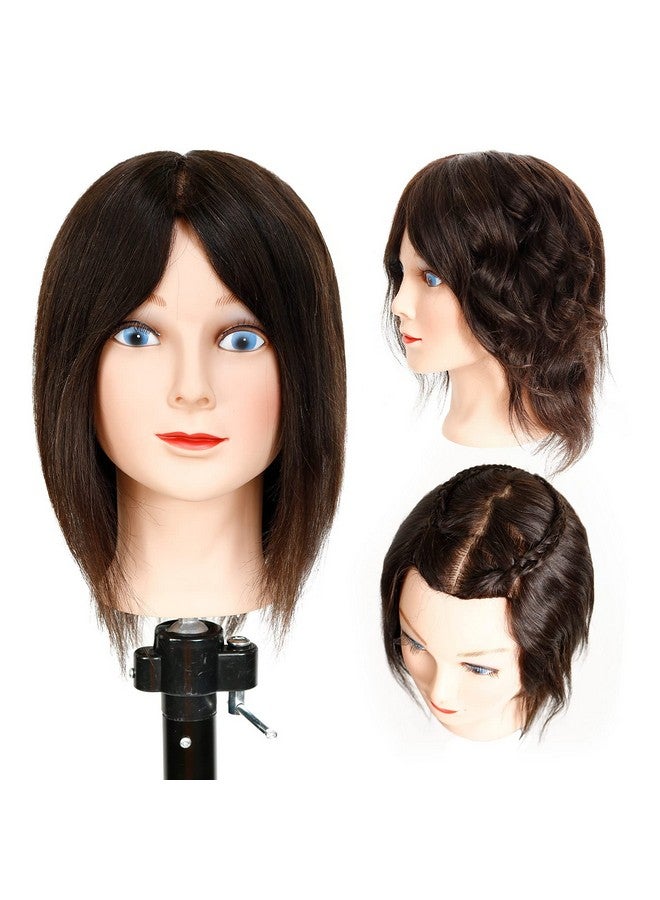 STUDIO LIMITED 100% Human Hair Mannequin Head Cosmetology Barber Salon Practice Mannequin Personal Student Tool (10'' Female) - Image 2