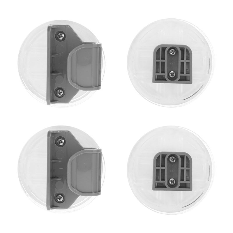 Retractable Baby Gate Extensions Safety Connector Indoor Playpen Fastener Grey 2 Set - Image 2