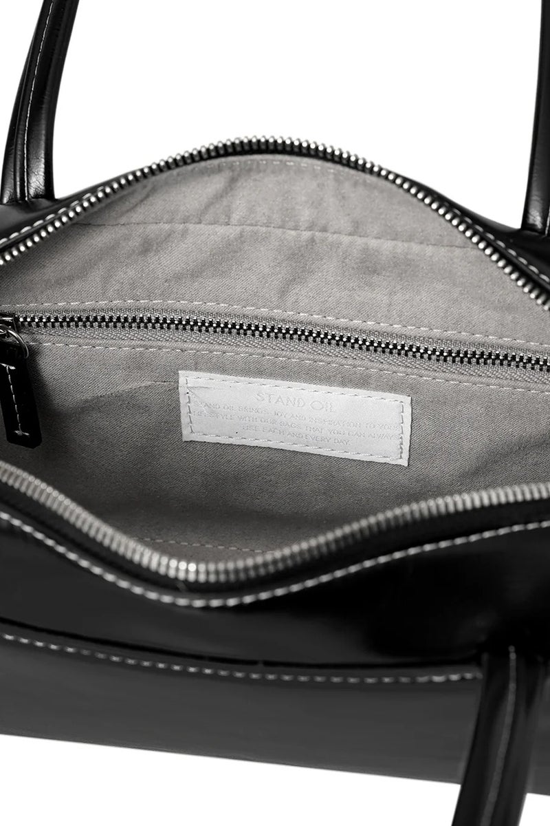 ستاند حقيبة كتف من الجلد مع حزام كتف - Image 5