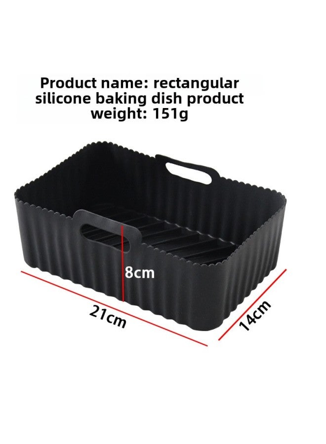 Daily Use Baking Tray/baking Pan For Oven - Rectangular Black Non-stick Coating Tray For Baking Various Dishes-Specifications:Rectangular 4 Generation Large (black) - Image 1