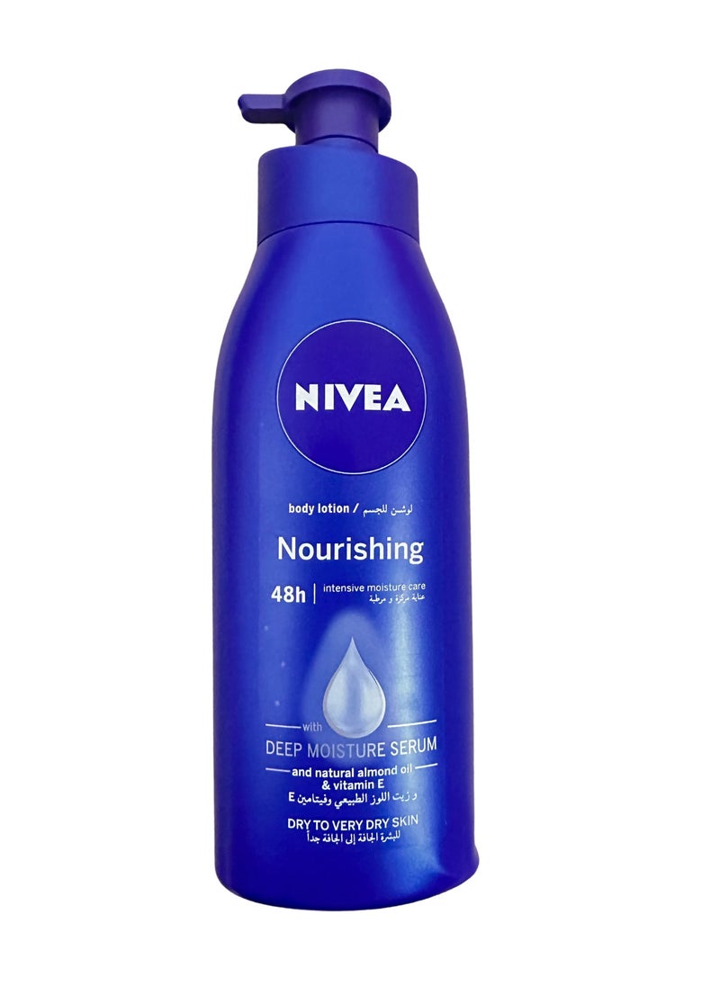 Nivea - NIVEA Body Lotion Rich Nourishing Almond Oil & Deep Nourish Serum 400ml - Image 1