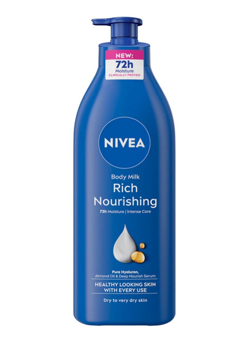 Nivea - NIVEA Body Lotion Rich Nourishing Almond Oil & Deep Nourish Serum 400ml - Image 1