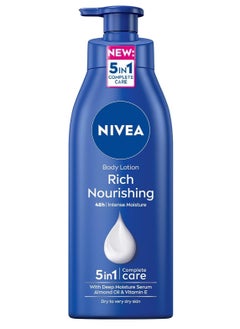 NIVEA Body Lotion Rich Nourishing Almond Oil & Deep Nourish Serum 400ml