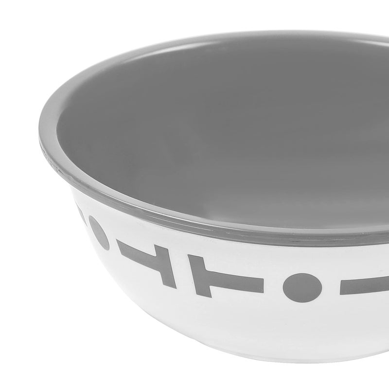 Cutting EDGE Double Color Big Bowl for Mixing, Snacks, Kitchen, Serving Food, Microwave Safe Plastic Bowl 300ml Capacity Pack of 6 Grey - Image 3