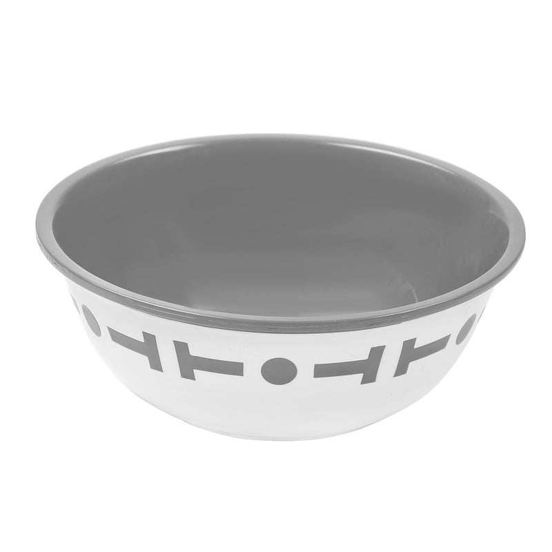 Cutting EDGE Double Color Big Bowl for Mixing, Snacks, Kitchen, Serving Food, Microwave Safe Plastic Bowl 300ml Capacity Pack of 6 Grey - Image 2