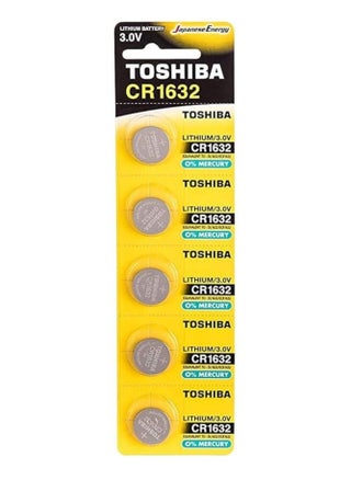 Toshiba CR1632 3V Lithium Coin Cell Battery Pack of 5 - pzsku/Z0E692201400AE9622744Z/45/1746219259/b90dbd51-b94d-4d8b-b5cd-c1857d3c48a8