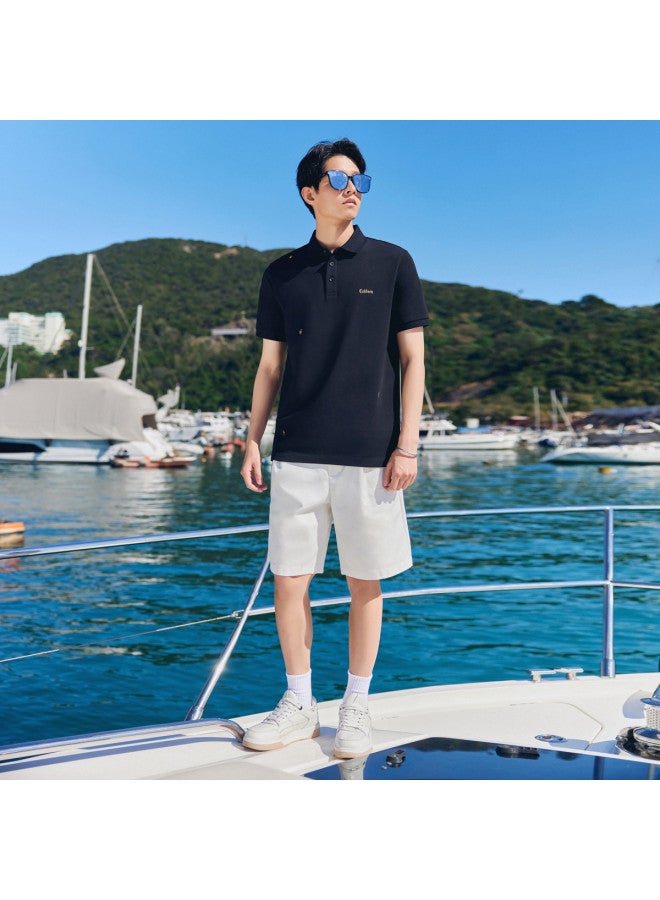 Cabbeen Cooling Polo Shirt Men's High-end Lapel Short Sleeve T-shirt Men's Clothing Summer - Image 5