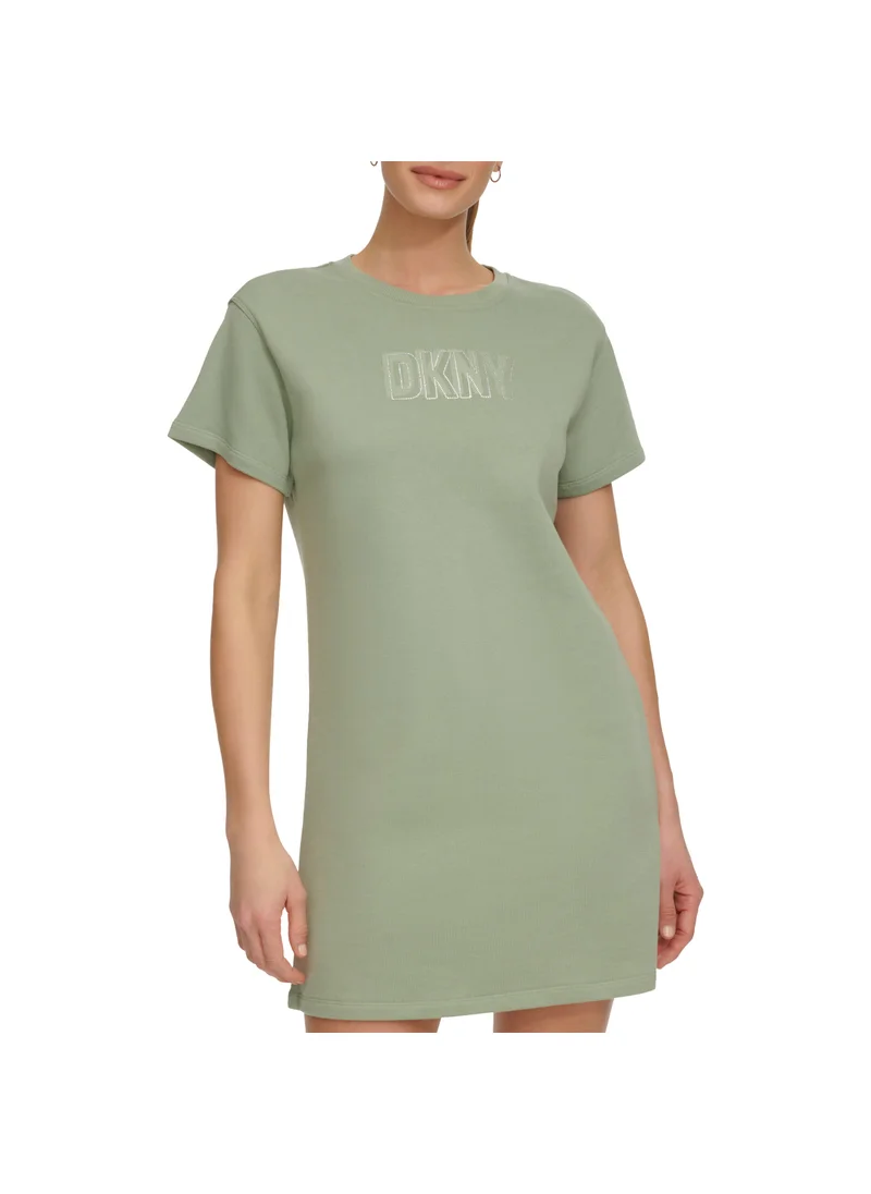 DKNY Sport Crew Neck Logo Printed T-Shirt
