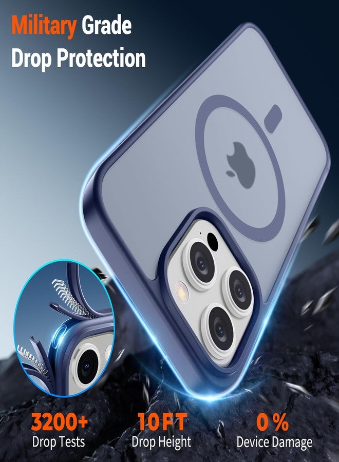 SUPFINE Magnetic for iPhone 15 Pro Max Case (Compatible with MagSafe) (Military Grade Drop Protection) Slim Translucent Matte Shockproof with Anti-Fingerprint Phone Case, Lavender Gray - Image 4