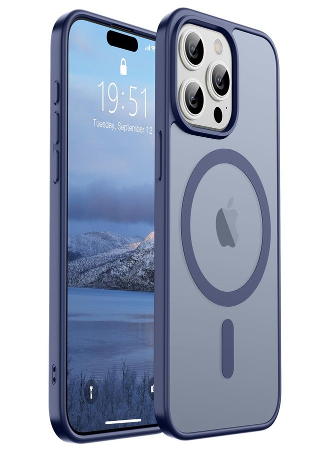SUPFINE Magnetic for iPhone 15 Pro Max Case (Compatible with MagSafe) (Military Grade Drop Protection) Slim Translucent Matte Shockproof with Anti-Fingerprint Phone Case, Lavender Gray - Image 1