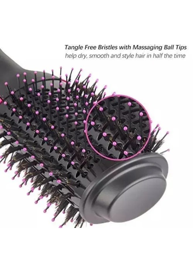 فرشاة هواء ساخن احترافية، فرشاة تصفيف الشعر 1000 واط، فرشاة مجفف شعر أيونية سلبية، سرعة مزدوجة بالإضافة إلى إعداد بارد ومجفف شعر بخطوة واحدة ومكثف لتصفيف الشعر - Image 2