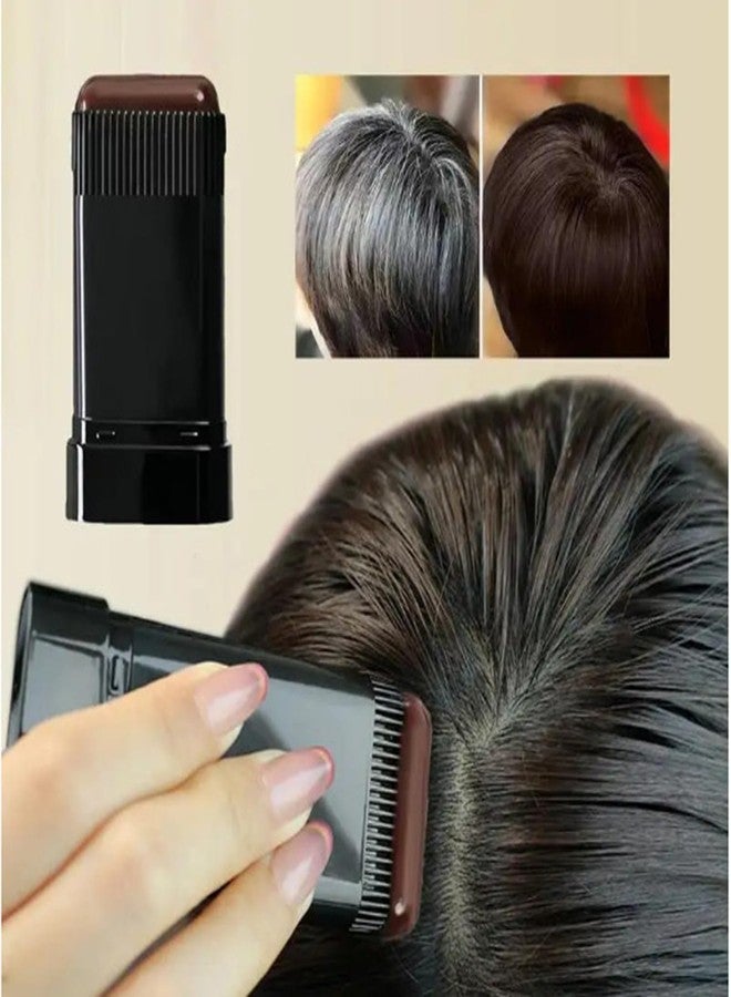 Keli Hair Color Stick for Grey Coverage with Comb Applicator | Waterproof & Sweatproof Instant Root Touch Up Dye Stick, Temporary Hair Concealer for Men & Women (Brown, 20gm) - Image 2