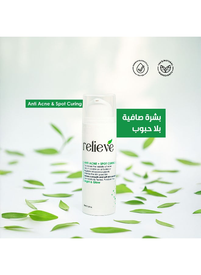 ريليف كريم علاج حب الشباب والبقع ريليف 50 مل - Image 3