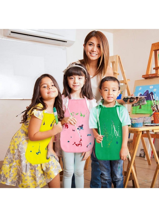 KUUQA 16 Pack Kids Art Aprons Children Painting Aprons Art Smocks Bulk for Craft Home Kitchen Classroom - Image 5