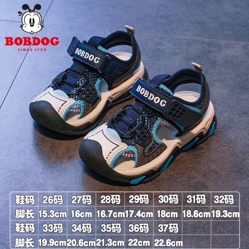Babu Bean Children'S Shoes Supply Boys Sandals Summer Big Children Baotou Children Sports Beach Shoes Primary School Students - Image 1