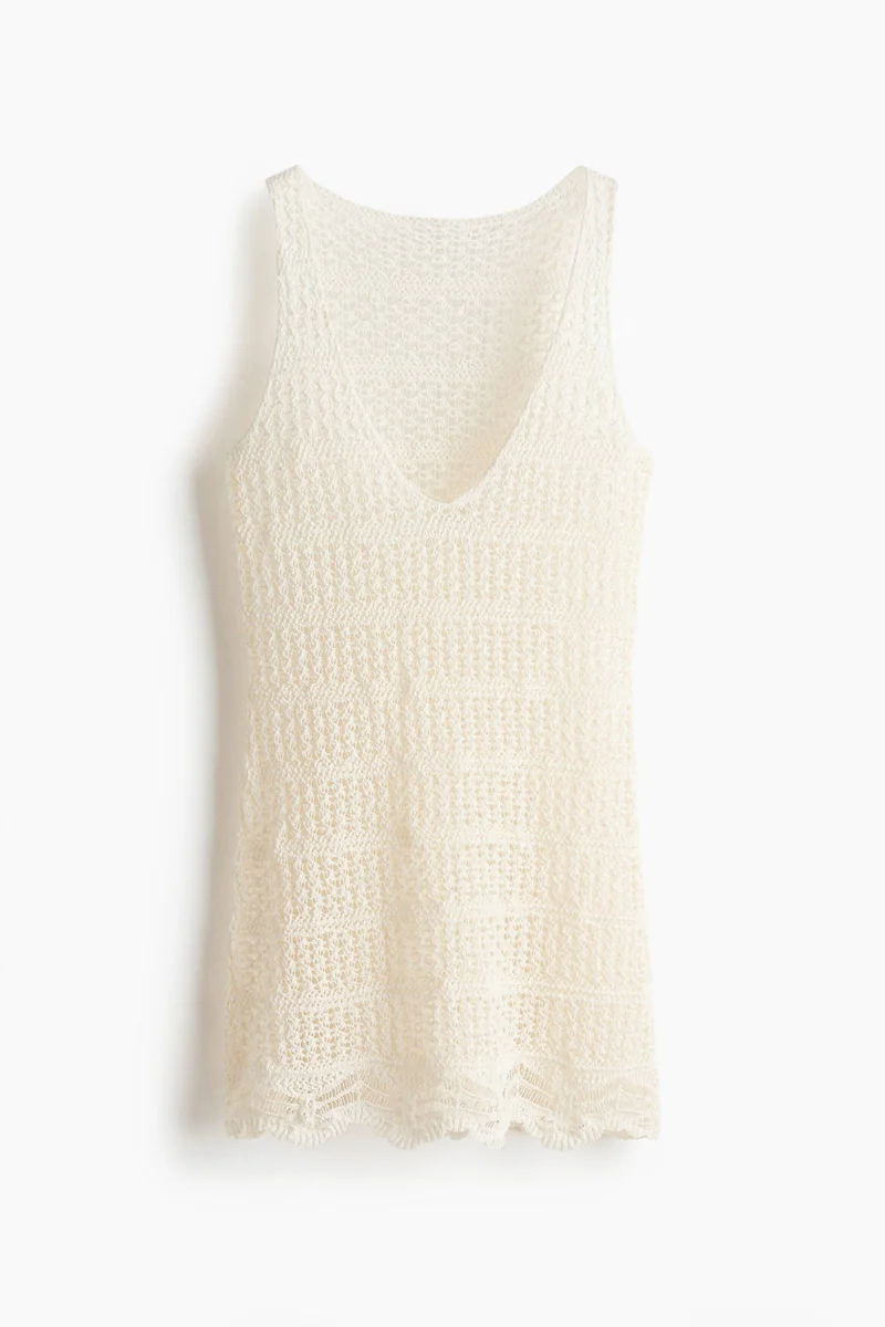H&M Hole-knit beach dress