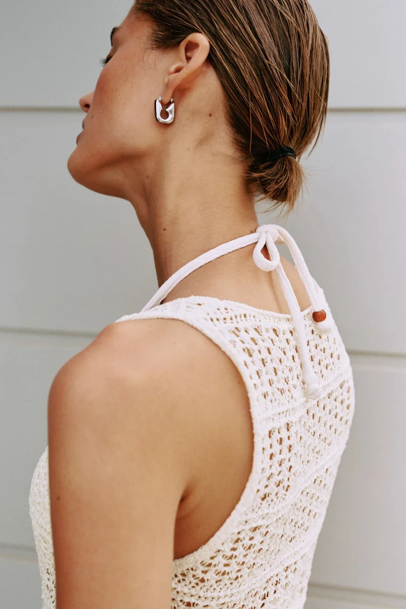 H&M Hole-knit beach dress