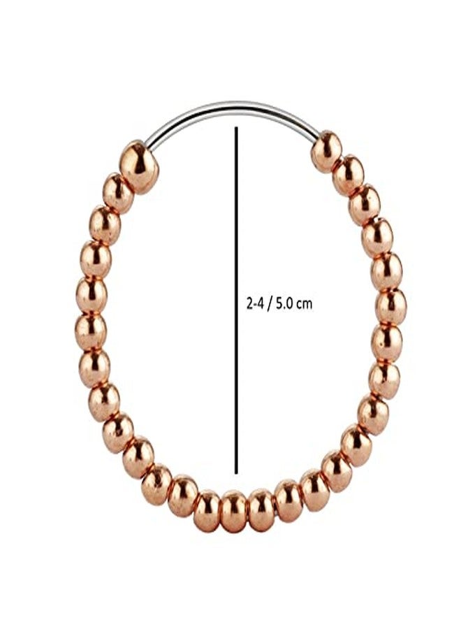 بسماد خرز سمران بسماد، سوار سيخي للرجال والنساء، لون ذهبي وردي (2-4) - Image 5