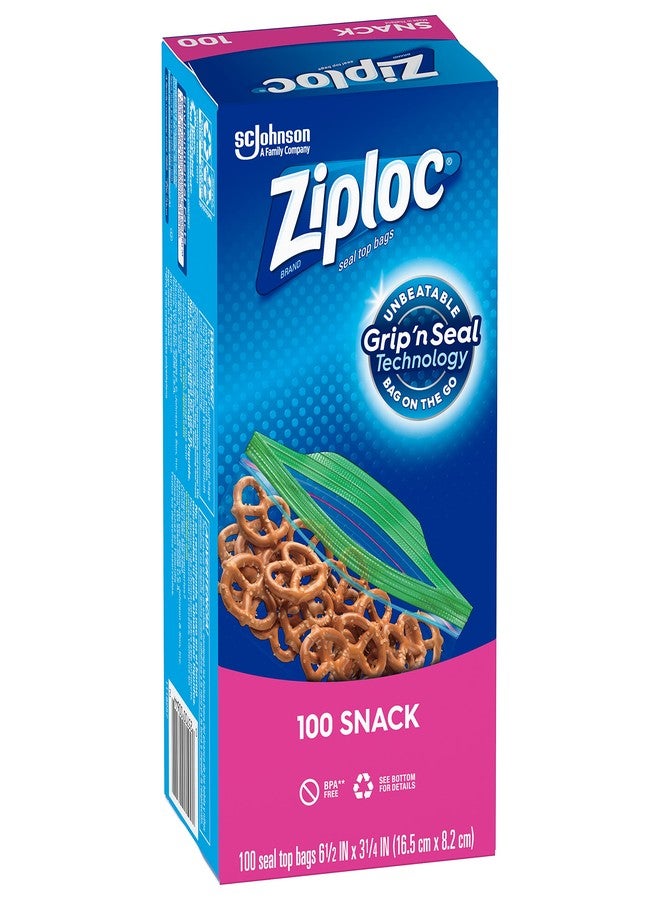 Ziploc Snack Bags, Value Pack, 100-pack - Image 1
