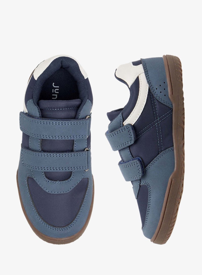 جونيورز سنيكرز أولاد بنعل خارجي بنمط لوحات وإغلاق بشريط لاصق - Image 3