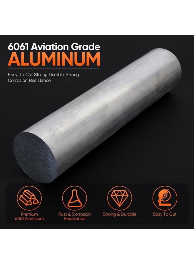 DOUYUDAO 3" Long 13" Aluminum Rod 6061 Aluminum Round Bar T6511 New Stock Solid Extruded Lathe Bar (1.3X13 Inch) - Image 3