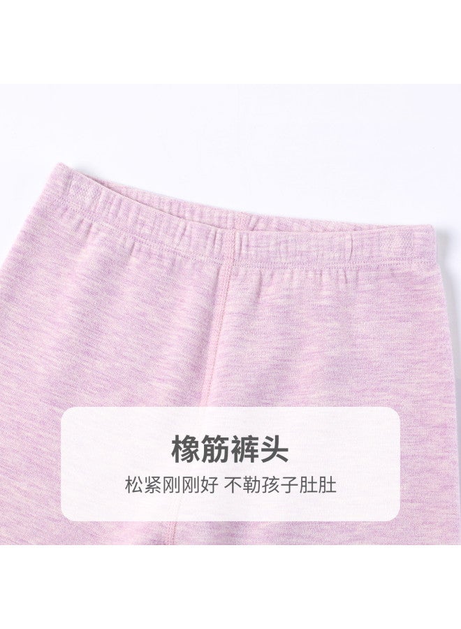 Long time companion girls' Solid Seamless Thermal Underwear Set - Stretchy Kids' Warm Base Layer - Image 5