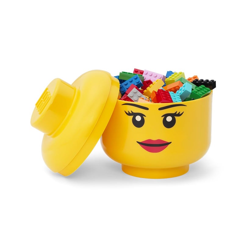 Room Copenhagen روم كوبنهاجن، حاويات تخزين ليغو القابلة للتكديس - صناديق تنظيم قابلة للبناء لألعاب الأطفال وإكسسواراتهم - 6.30 × 6.30 × 7.28 بوصة - صغيرة، مضحكة، تحمل 250 طوبة - Image 4