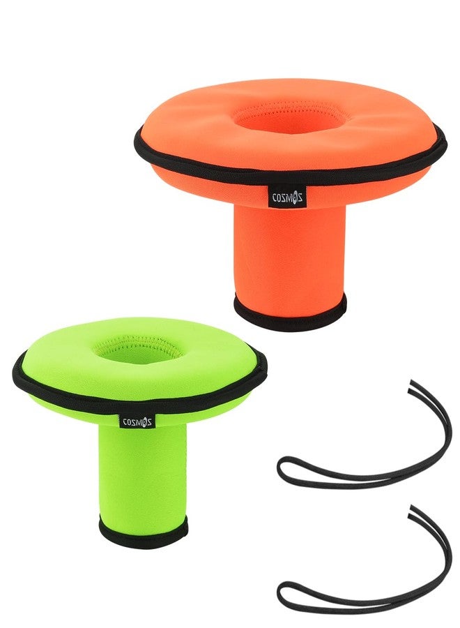 CM Neoprene Floating Drink Holder Floating Coaster Pool Drink Holder Beverage Float Cup Holder for Pool Party Hot Tub Outdoor Water Fun (1 Pc Medium + 1 Pc Small) - Image 1