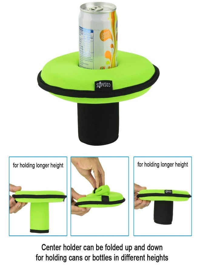 CM Neoprene Floating Drink Holder Floating Coaster Pool Drink Holder Beverage Float Cup Holder for Pool Party Hot Tub Outdoor Water Fun (1 Pc Medium + 1 Pc Small) - Image 4