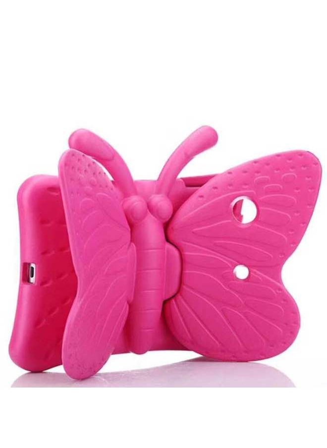 Ipad234 All-inclusive Protective Cover Butterfly 5 Anti-fall Pro11 Tablet Case Mini6 Cartoon Bracket Case-Color:Green-Applicable Model:MINI45 General