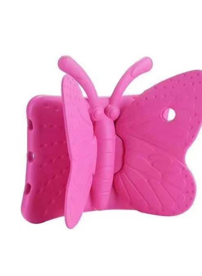 Ipad234 All-inclusive Protective Cover Butterfly 5 Anti-fall Pro11 Tablet Case Mini6 Cartoon Bracket Case-Color:Green-Applicable Model:MINI45 General
