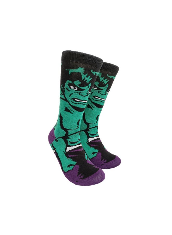 Multicolour Novelty Anime Crew Socks, Street Fashion Trendy Cotton Blend Socks, Casual Fashion Socks for Men & Women(5P)). - Image 5